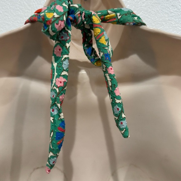 RHODE x Target "Zinnia" Halter One Piece Swimsuit High Leg Cheeky V-Neck Size XL - Picture 7 of 12